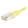EXERTIS CONNECT Cat.6 F/UTP patch kábel, žltý, 10 m, Slim Bend Protection 245560