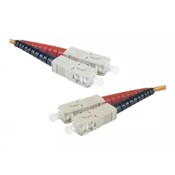 Exertis Connect SC/UPC na SC/UPC OM2 Multimode LWL patch kábel, 3m, oranžový 392693