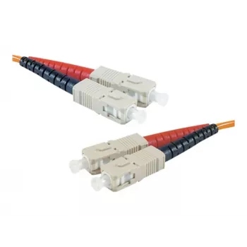 EXERTIS CONNECT OM2 SC Duplex sklolaminátový patch kábel, 50/125 µm, LSZH, oranžový, 5 m 392694