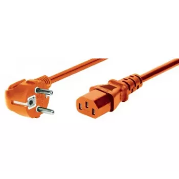 EXERTIS CONNECT 1,8 m oranžový zahnutý napájací kábel Schuko na IEC C13 808072