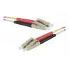 Exertis Connect OM4 sklolaminátový patch kábel LC Duplex na LC Duplex UPC, fialový, 7m 392785