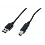 EXERTIS CONNECT USB 2.0 High Speed kábel, USB Type-A konektor samec na USB Type-B konektor samec, čierny, 5,0 m (352451)
