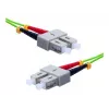 EXERTIS CONNECT OM5 SC Duplex na SC Duplex sklolaminátový patch kábel, 50/125 µm, UPC, limetkovozelený, 2 m 392902