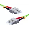 EXERTIS CONNECT OM5 SC Duplex na SC Duplex LWL patch kábel, 50/125 µm, LSZH, limetkovozelený, 10 m 392906