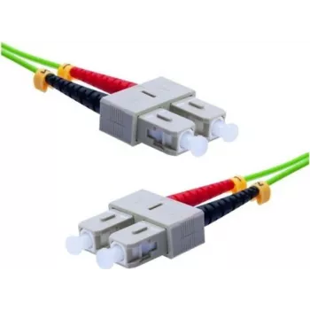 EXERTIS CONNECT OM5 SC Duplex na SC Duplex LWL patch kábel, 50/125 µm, LSZH, limetkovozelený, 10 m 392906