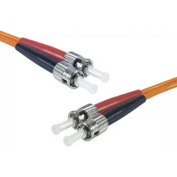 Exertis Connect ST/UPC na ST/UPC Multimode Duplex LWL patch kábel, OM2 50/125µm, LSZH, oranžový, 10m 392716