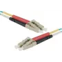 EXERTIS CONNECT HD OM3 LC Duplex sklenené patch kábel, 50/125 µm, aqua, 0,5 m 392720