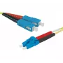 EXERTIS CONNECT sklenené patch kábel Eco OS2 SC Duplex na LC Duplex 3m žltý 392863