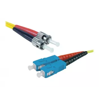 Exertis Connect ST/UPC na SC/UPC Single-Mode Duplex OS2 sklenené patch kábel, 3m, žltý 392883
