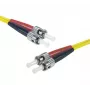 EXERTIS CONNECT sklenené patch kábel Eco, OS2 Singlemode, Duplex ST/UPC na ST/UPC, žltý, 1,0 m 392891