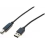 Exertis Connect USB 2.0 kábel USB-A konektor samec na USB-B konektor samec 1,0m sivý 532407