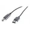 Exertis Connect USB 2.0 kábel USB-A konektor samec na USB-B konektor samec 1,0m sivý 532407