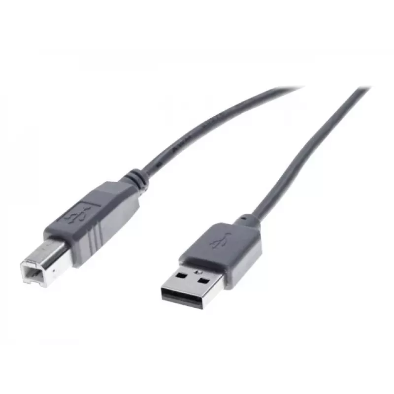 Exertis Connect USB 2.0 kábel USB-A konektor samec na USB-B konektor samec 1,0m sivý 532407