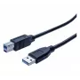 Exertis Connect USB 3.0 Type-A konektor samec na Type-B konektor samec kábel, 0,5 m, čierny 532463