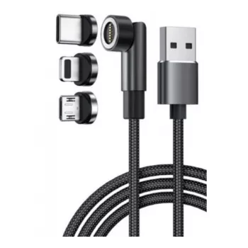 Exertis Connect USB 3-in-1 nabíjací kábel s USB-C, Micro-B, Lightning (640297)