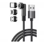 Exertis Connect USB 3-in-1 nabíjací kábel s USB-C, Micro-B, Lightning (640297)