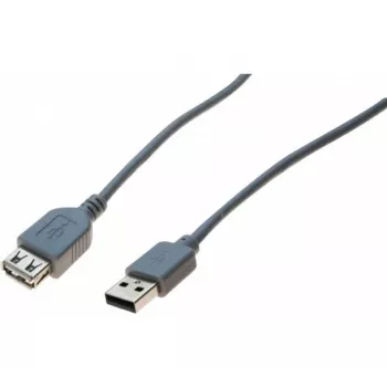 Exertis Connect USB 2.0 predlžovací kábel - USB-A konektor samec na USB-A konektor samica, 3 m, sivý 532509