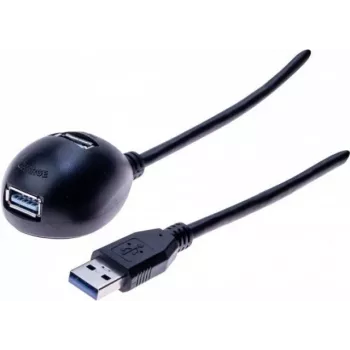 Exertis Connect USB-Cradle predlžovací kábel, USB-A konektor samec na USB-A konektor samica, 1,5 m, čierny 532533