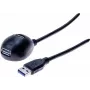 Exertis Connect USB-Cradle predlžovací kábel, USB-A konektor samec na USB-A konektor samica, 1,5 m, čierny 532533