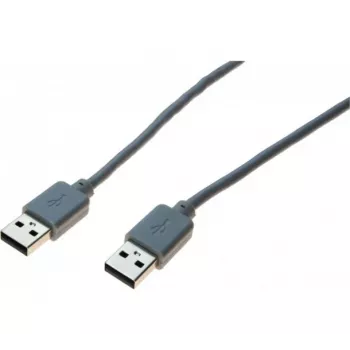 exertis Connect USB 2.0 dátový prepojovací kábel, USB-A na USB-A, sivý, 1,8 m 532502