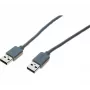 exertis Connect USB 2.0 dátový prepojovací kábel, USB-A na USB-A, sivý, 1,8 m 532502