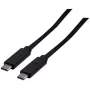 EXERTIS CONNECT USB 3.2 Gen 2x2 kábel 20 Gbps / 240W USB-C na USB-C, čierny, 1,0 m (532649)