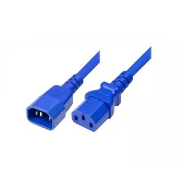 Exertis Connect IEC napájací kábel C14 na C13, modrá, 5,0 m 808047