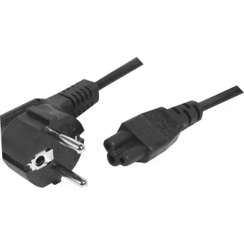 Exertis Connect uhlový napájací kábel Schuko na IEC C5, čierna, 1,0 m 808359