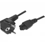 Exertis Connect uhlový napájací kábel Schuko na IEC C5, čierny, 1,0 m 808359