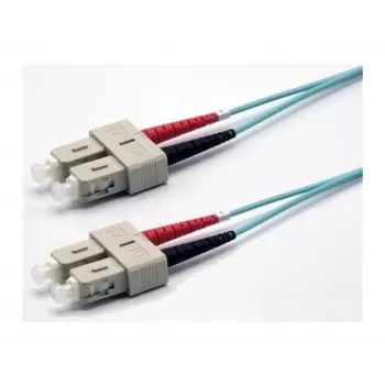 Ekivalan OM3 Duplex patch kábel, 50/125 µm, SC/SC, aqua, 10 m COZOM3DCDC2SA0100A
