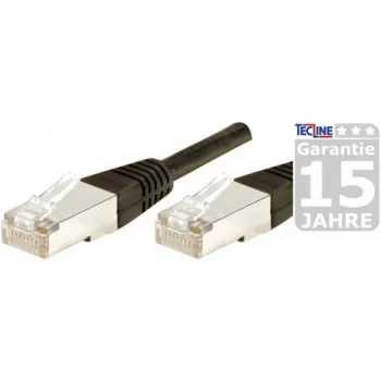 Exertis Connect 853357 Prepojovací kábel Cat.6 F/UTP, 50 m, čierny, tenká ochrana proti ohybu