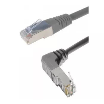 Exertis Connect Cat. 6A S/FTP patch kábel, zahnutý, sivý, 1,0 m (854303)