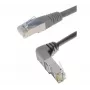 Exertis Connect Cat. 6A S/FTP patch kábel, zahnutý, sivý, 1,0 m (854303)