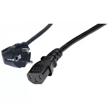 Exertis Connect zahnutý napájací kábel Schuko na IEC C13, 1 m, čierny 808008