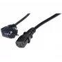 Exertis Connect zahnutý napájací kábel Schuko na IEC C13, 1 m, čierny 808008