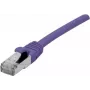 EXERTIS CONNECT Cat. 6 F/UTP patch kábel, 2 m, fialový, PoE, bez halogénov 854413