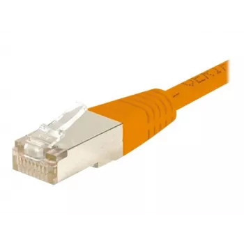 EXERTIS CONNECT CAT6 F/UTP patch kábel, oranžový, 25 m, Slim Snagless 853339