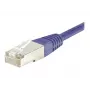EXERTIS CONNECT Cat.6 F/UTP patch kábel, fialový, 15 m, Slim Snagless Boot 853340