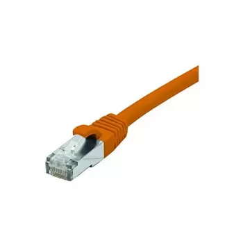 Exertis Connect 854427 Prepojovací kábel Cat.6 F/UTP, 15 m, oranžový, PoE, bezhalogénový