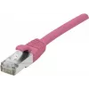 EXERTIS CONNECT Cat 6 F/UTP patch kábel, PoE, LSZH, ružový, 5 m, RJ45, Snagless 854436