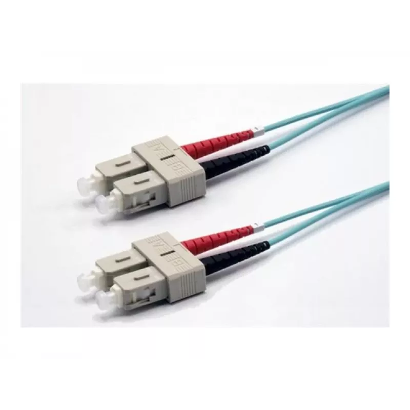 Ekivalan OM3 Duplex LWL patch kábel SC/SC, 50/125 µm, aqua, 2,0 m COZOM3DCDC2SA0020A
