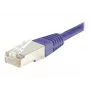 Exertis Connect 854460 Prepojovací kábel Cat.6 S/FTP PiMF, 15 m, fialový, tenká ochrana proti ohybu