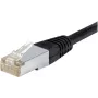 Exertis Connect 845038 Vodotesný prepojovací kábel Cat.6 F/UTP, 0,5 m, čierny, tenká ochrana proti ohybu