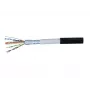 EXERTIS CONNECT CAT.6 F/UTP vodotesný outdoorový patch kábel, 5 m, čierna 845042