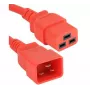 Exertis Connect 2m červený predlžovací napájací kábel IEC C20 na C19 16A 250V 640056