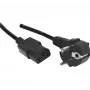 Exertis Connect 3m uhlový napájací kábel Schuko na C13, bezhalogénový, čierny 807951