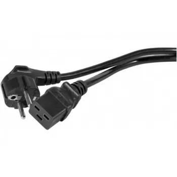 EXERTIS CONNECT 16 A uhlový napájací kábel Schuko na rovný C19, 3 m, čierny 808018