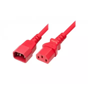 Exertis Connect IEC napájací kábel C14 na C13, červený, 5,0 m 808048