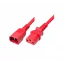 Exertis Connect IEC napájací kábel C14 na C13, červený, 5,0 m 808048