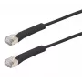 Exertis Connect RJ45 patch kábel, Cat. 6A, F/FTP, uhlový, bezhalogénový, čierny, 2,0 m (854014)
